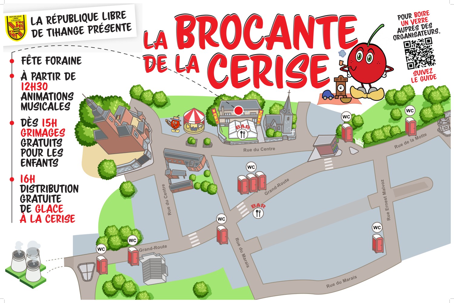 Brocante de la Fête de la Cerise le 2 juillet 2023